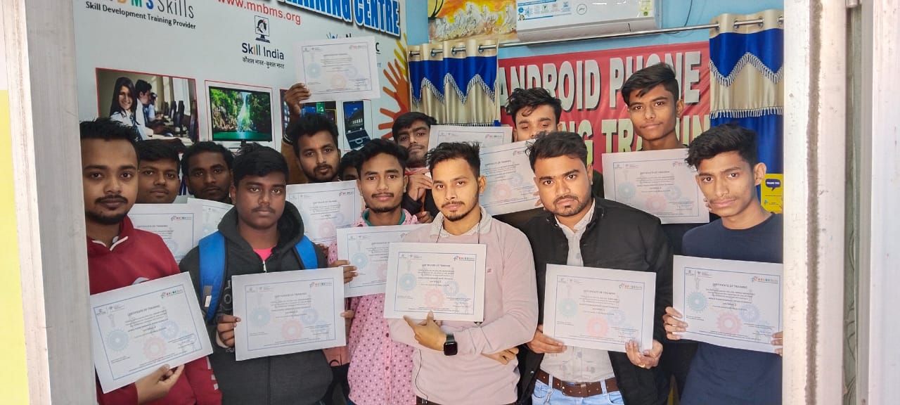 Batch holding certificates in the classroom