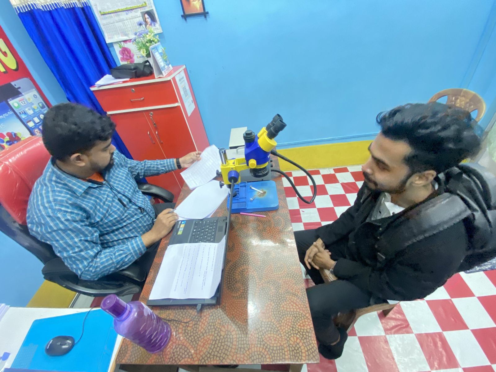 Counselling session with a student